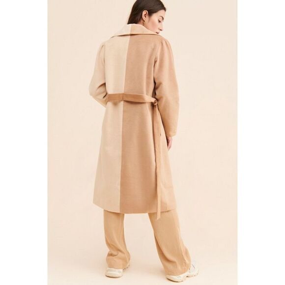 Anthropologie Du Paradis Two Tone Oversized Overcoat Size 3x - Picture 4 of 14